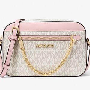 Michael Kors Jet Set Large Logo Crossbody Bag